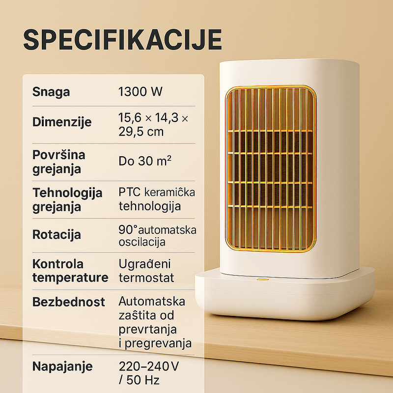 Luma Grejalica 1300W - Topopusti