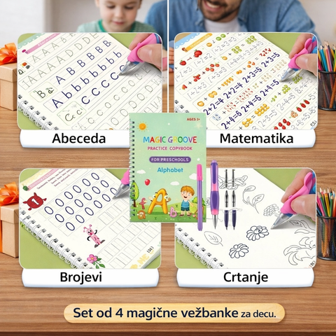 Magične vežbanke, Set od 4 magične vežbanke za decu