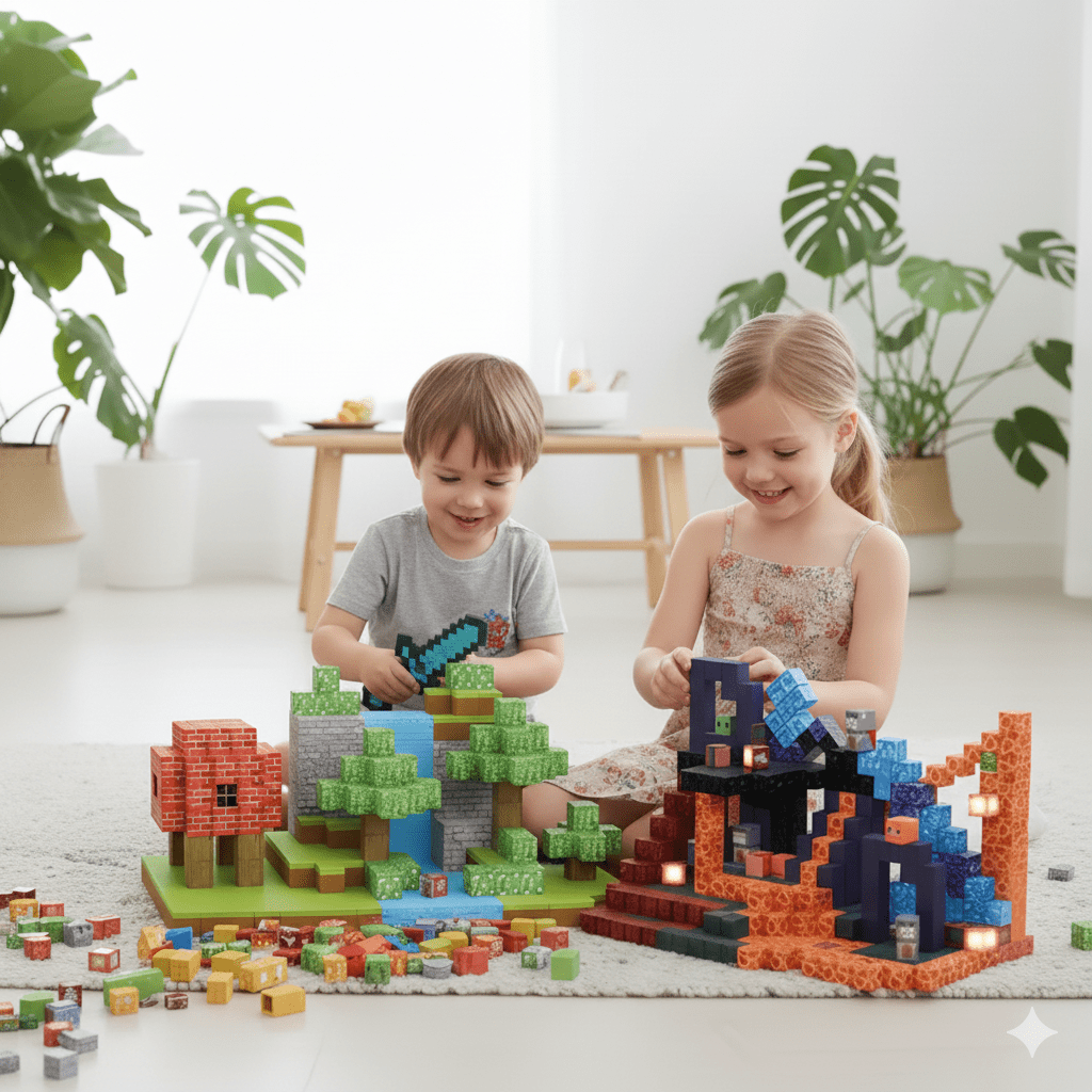 Magnetne kocke Minecraft- 128 Komada - Topopusti