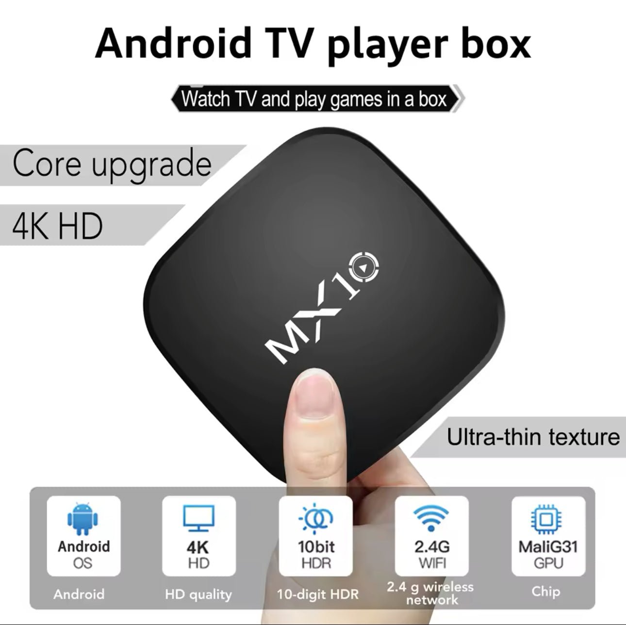 MX10 Android TV Box – smart tv tranformator - Topopusti
