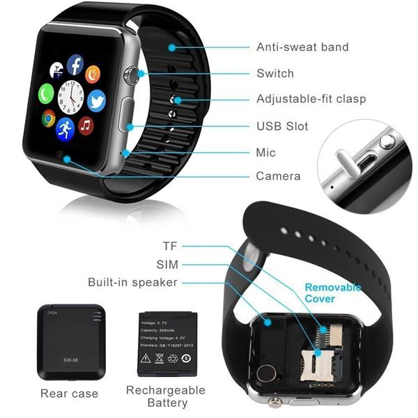 Pametni sat SmartWatch GT08 - Topopusti