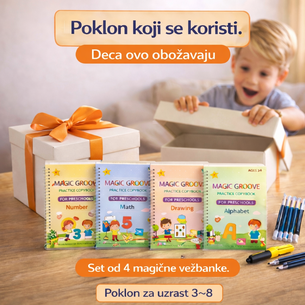 Magične vežbanke, Set od 4 magične vežbanke za decu