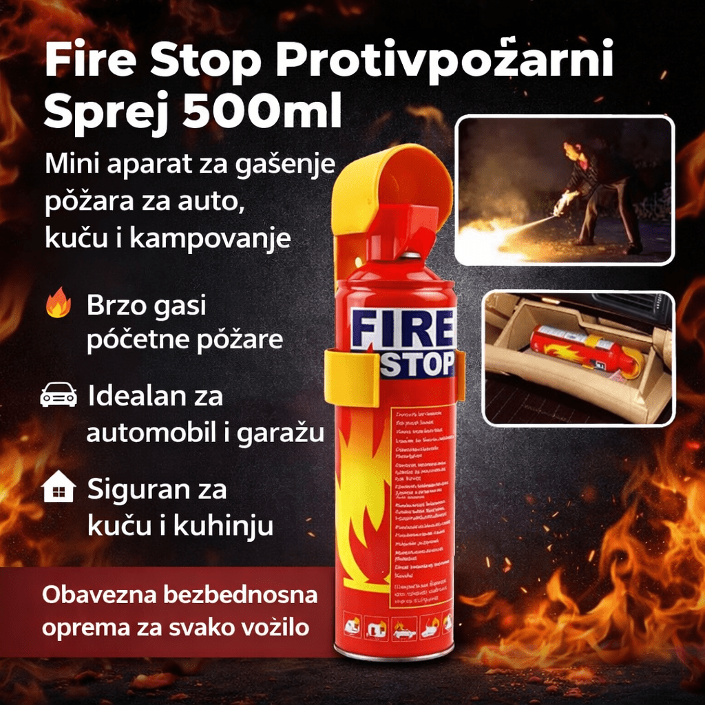 Protivpožarni Sprej za Vozila, Dom i Putovanja - 500ml - Topopusti