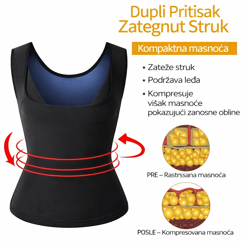 Prsluk Koji Topi Masti- Sauna Prsluk - Topopusti