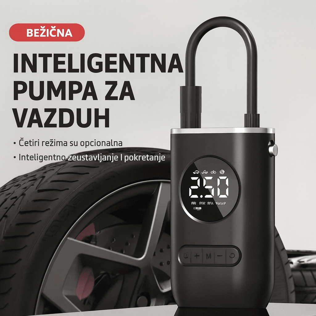Pumpaj™ – Pametna prenosiva pumpa za gume - Topopusti