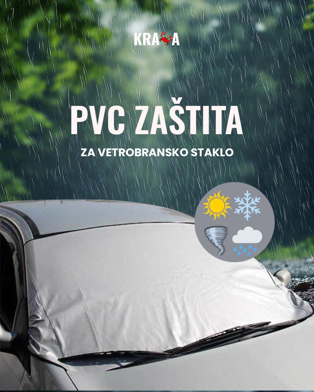 PVC zaštita za vetrobransko staklo, Premium kvalitet, Univerzalna dimenzija - Topopusti