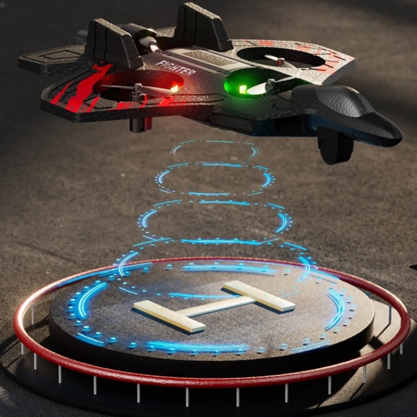 ✈️ RC borbeni avion – dron na daljinski sa LED svetlima - Topopusti
