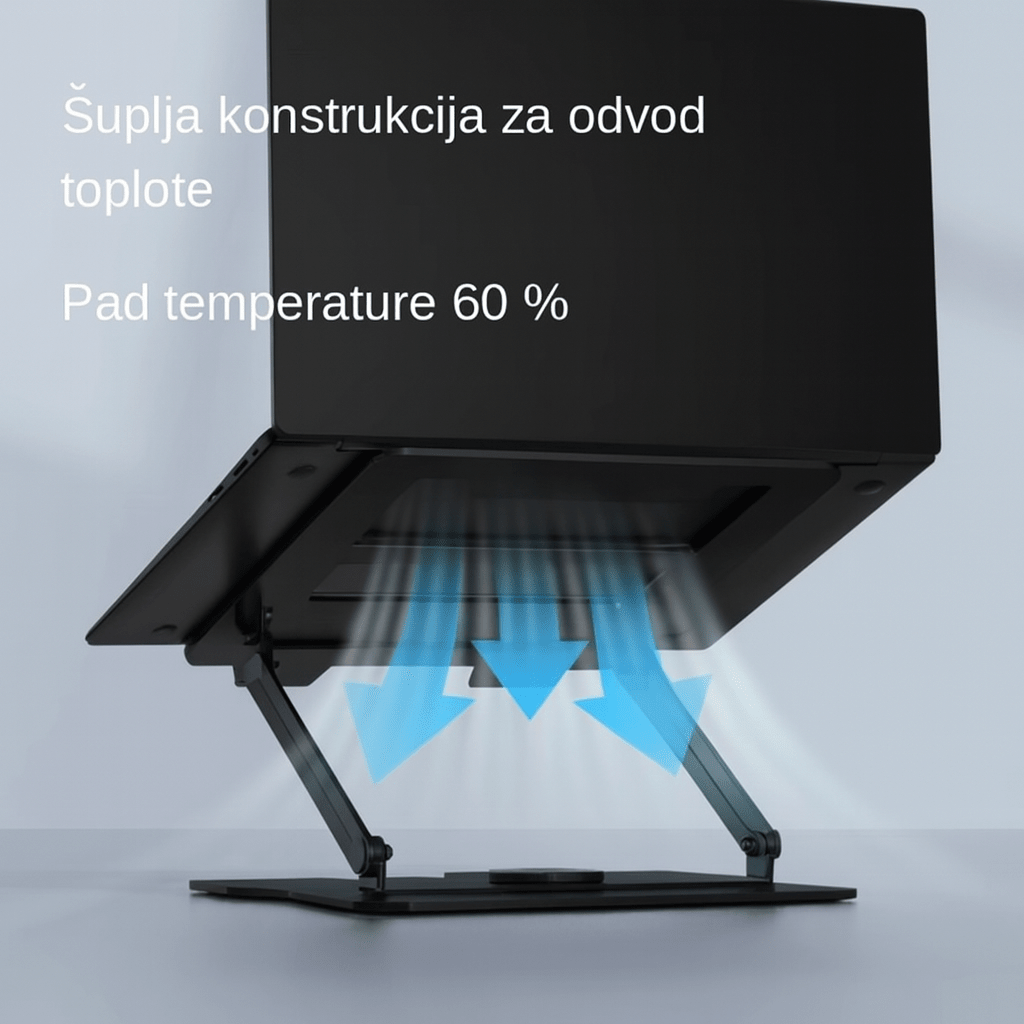 Rotirajući Držač Laptopa- Crna - Topopusti