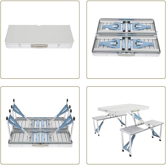 Sklopivi sto i stolice set od aluminijuma - Topopusti