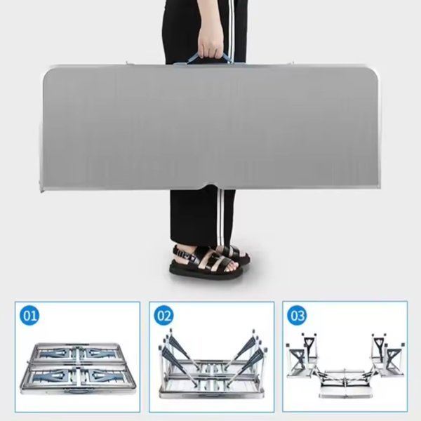 Sklopivi sto i stolice set od aluminijuma - Topopusti