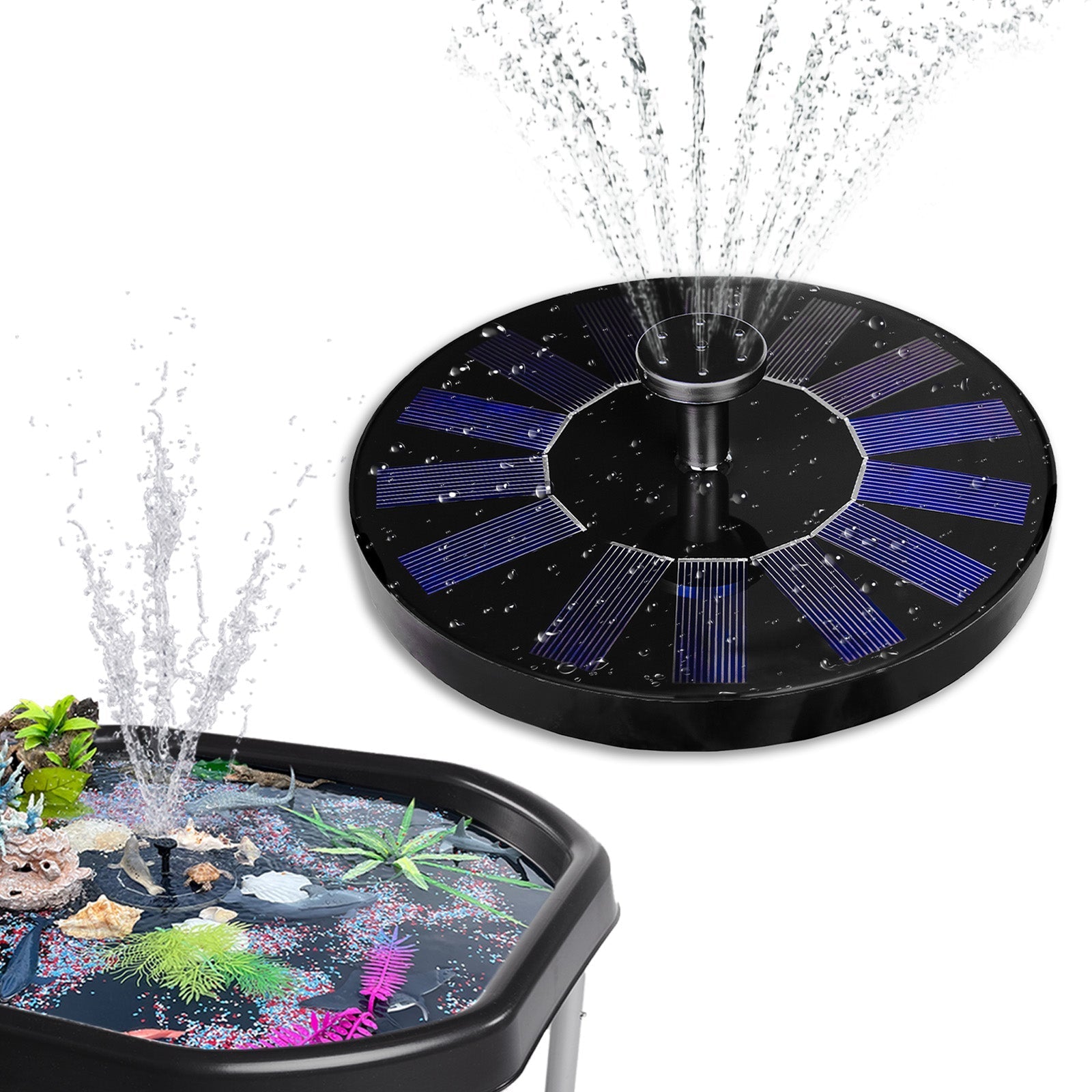 ⛲ Solarna fontana za dvorište – automatska fontana na sunčevu energiju - Topopusti