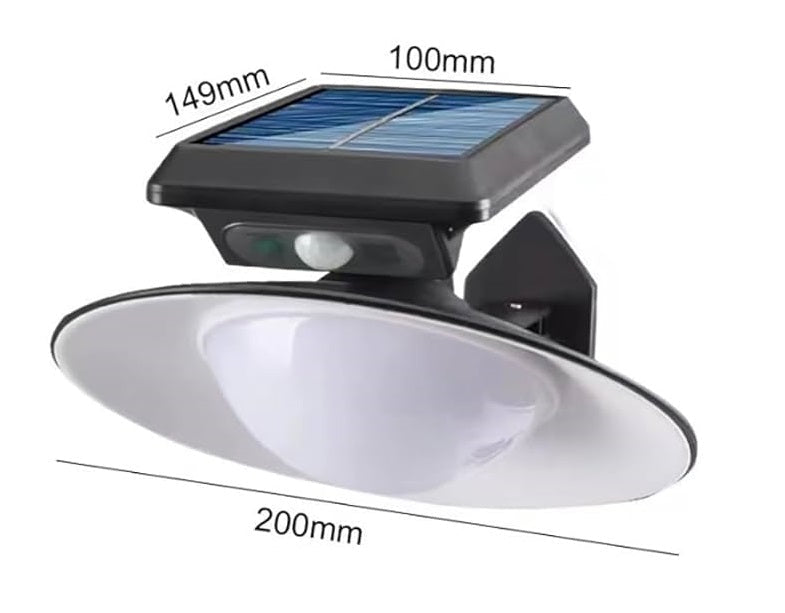 Solarna LED Lampa za Dvorište sa Daljinskim Upravljačem – IP65 Vodootporna Zidna Lampa sa Senzorom Pokreta - Topopusti