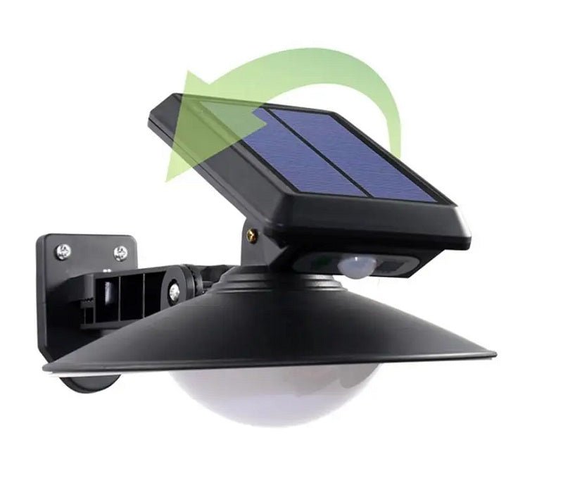 Solarna LED Lampa za Dvorište sa Daljinskim Upravljačem – IP65 Vodootporna Zidna Lampa sa Senzorom Pokreta - Topopusti
