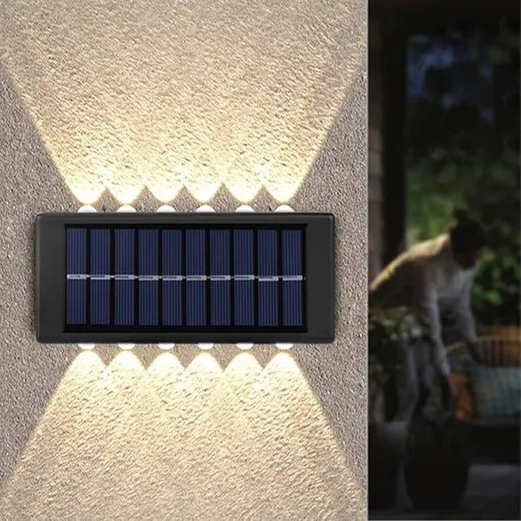 Solarna Zidna LED Lampa sa Senzorom Sumraka – Vodootporna IP65 Lampa za Dvorište, Terasu i Fasadu - Topopusti