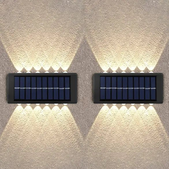 Solarna Zidna LED Lampa sa Senzorom Sumraka – Vodootporna IP65 Lampa za Dvorište, Terasu i Fasadu - Topopusti