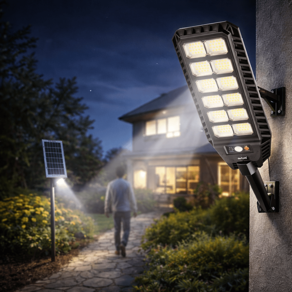 💡 Solarni LED reflektor 400W – 216 LED dioda sa senzorom pokreta i daljinskim upravljačem - Topopusti