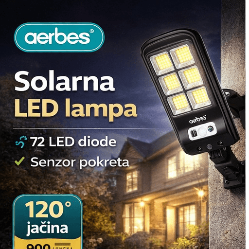 💡 Solarno LED svetlo sa senzorom pokreta – snažno spoljašnje osvetljenje - Topopusti