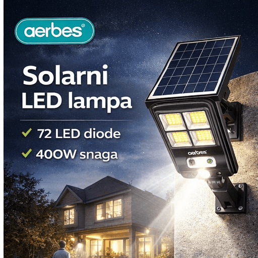💡 Solarno LED svetlo sa senzorom pokreta – snažno spoljašnje osvetljenje - Topopusti