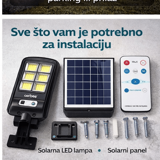 💡 Solarno LED svetlo sa senzorom pokreta – snažno spoljašnje osvetljenje - Topopusti