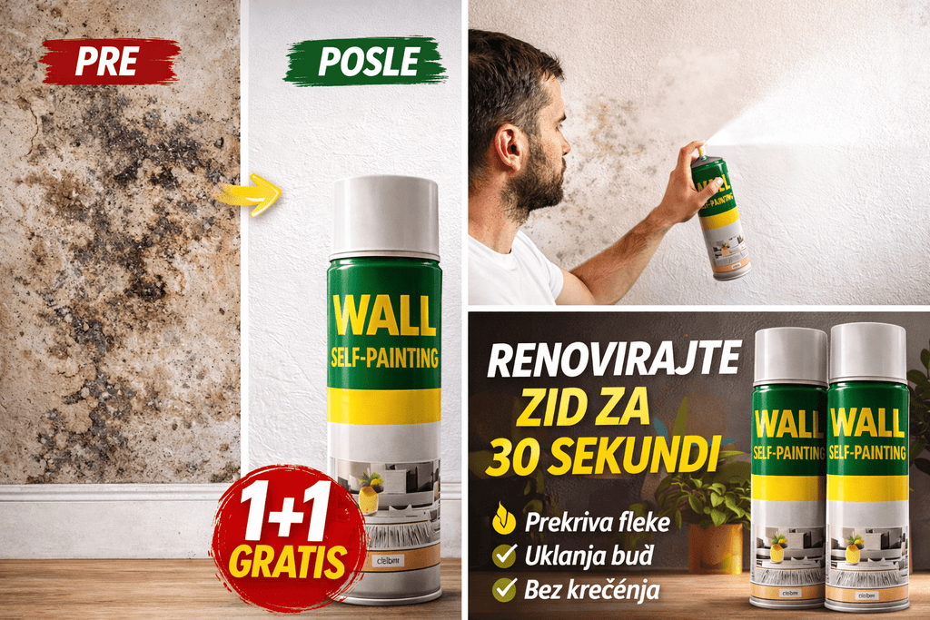 Sprej za lako farbanje Zidova 800ml (1+1 Gratis) - Topopusti