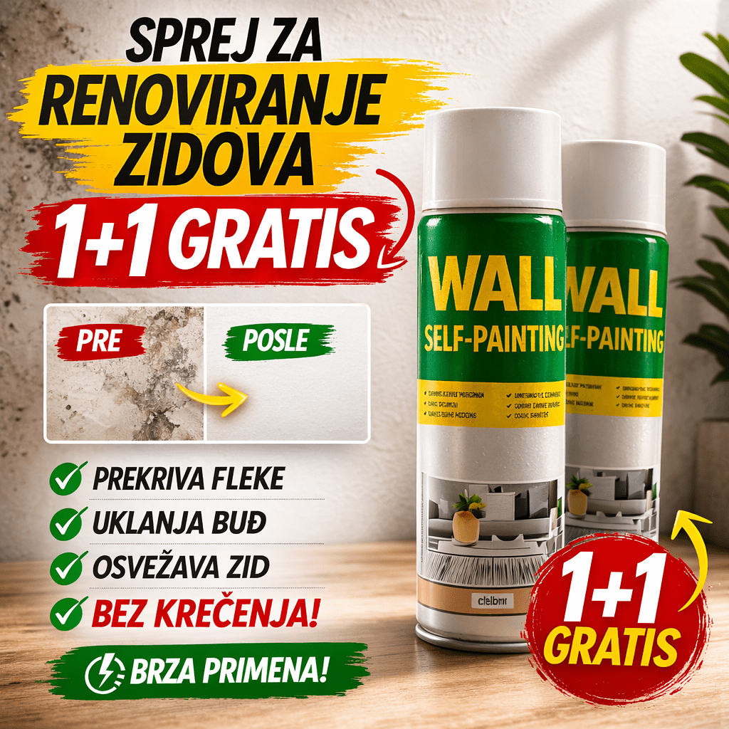 Sprej za lako farbanje Zidova 800ml (1+1 Gratis) - Topopusti