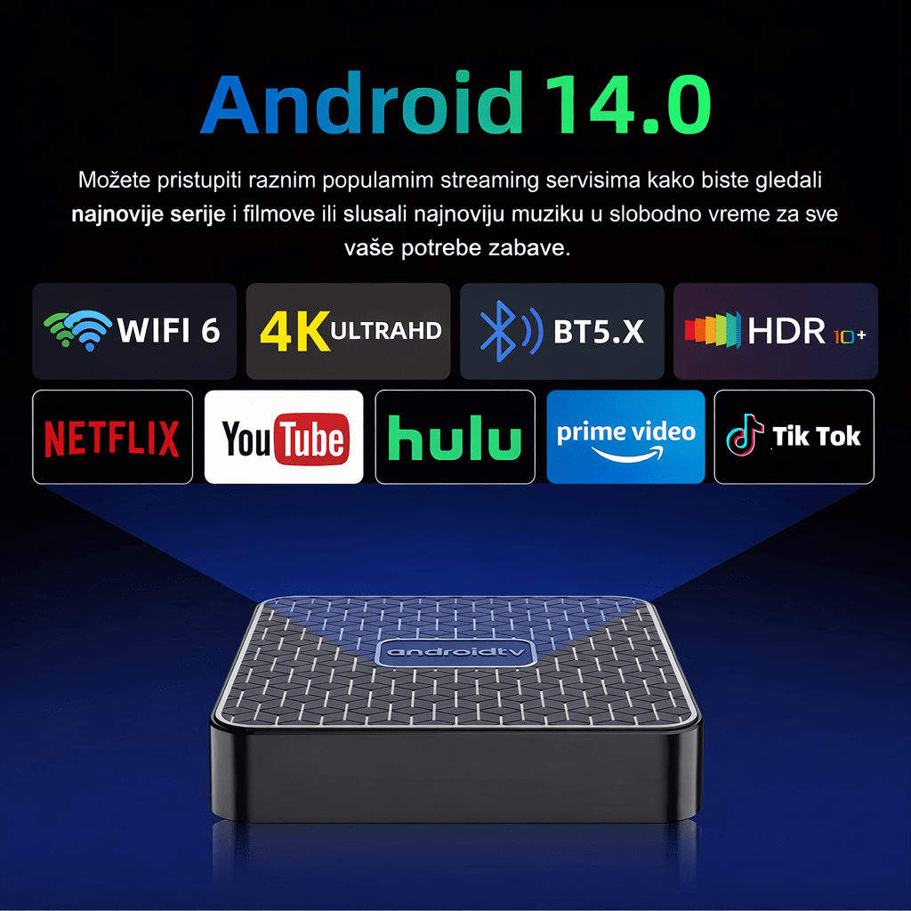 T1 Mini Smart Android 14 TV Box RK3518 – 4K Quad Core Smart Box - Topopusti