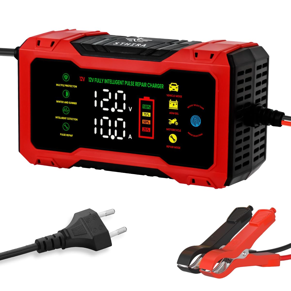 Ultra brzi automatski punjač akumulatora 12V – 6A - Topopusti