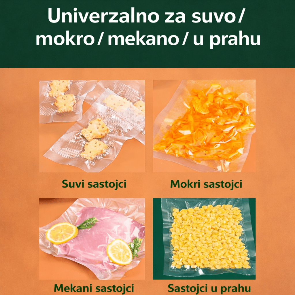 Vacuum Sealer Aparat za Vakumiranje hrane sa LED Displejom | Dva Režima - Topopusti