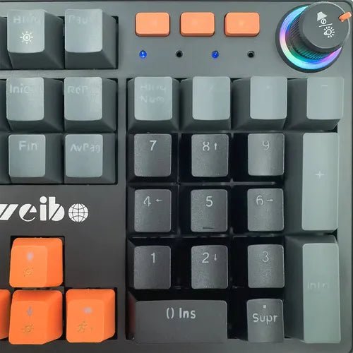 Weibo WB - 555 Mehanička Gaming Tastatura RGB – Red Switch, Full Size, USB, QWERTY - Topopusti