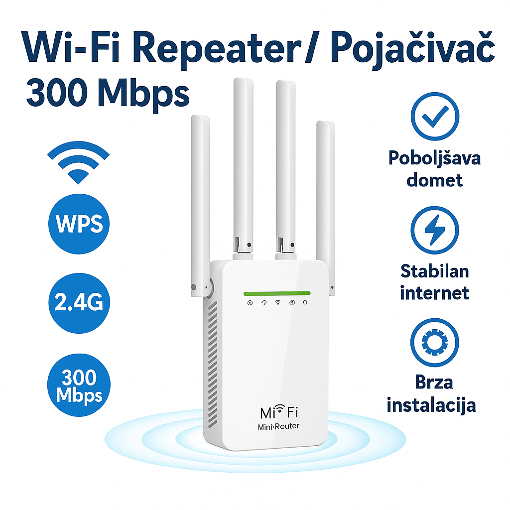 Wifi Pojačivač Interneta + Upustvo podešavanja - Topopusti