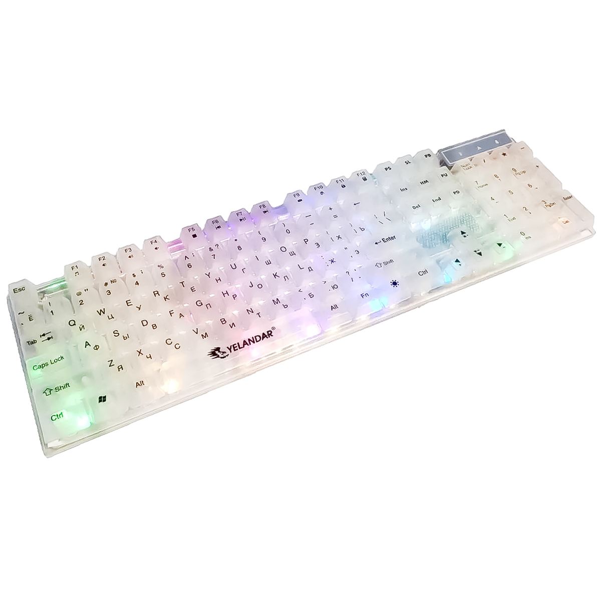 Yelandar AN - T10 RGB Transparent Gaming Tastatura – Mehanički Osećaj, Rainbow LED Osvetljenje, USB Žična - Topopusti