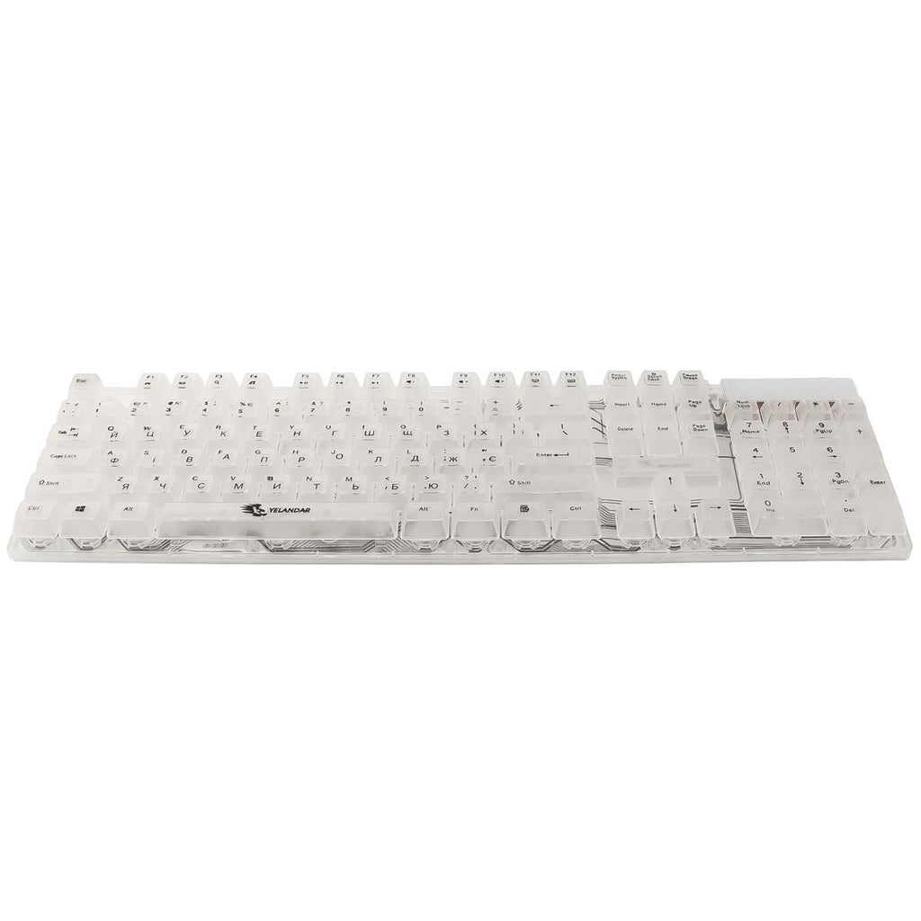 Yelandar AN - T10 RGB Transparent Gaming Tastatura – Mehanički Osećaj, Rainbow LED Osvetljenje, USB Žična - Topopusti